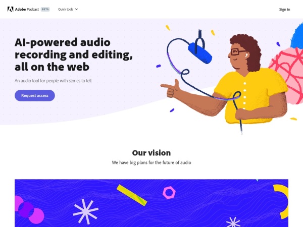Adobe Podcast - 强大的在线AI音频处理工具 | AI工具箱