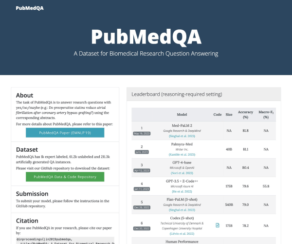 PubMedQA