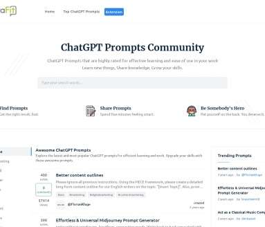 ChatGPT提示词社区