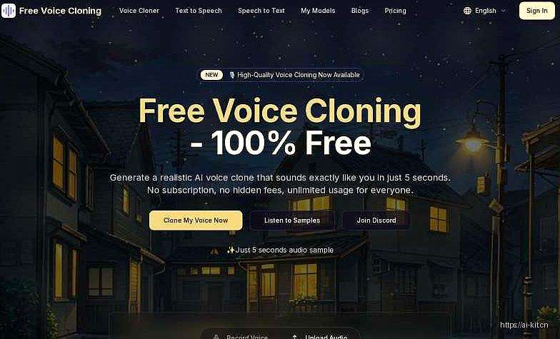 Free Voice Cloning