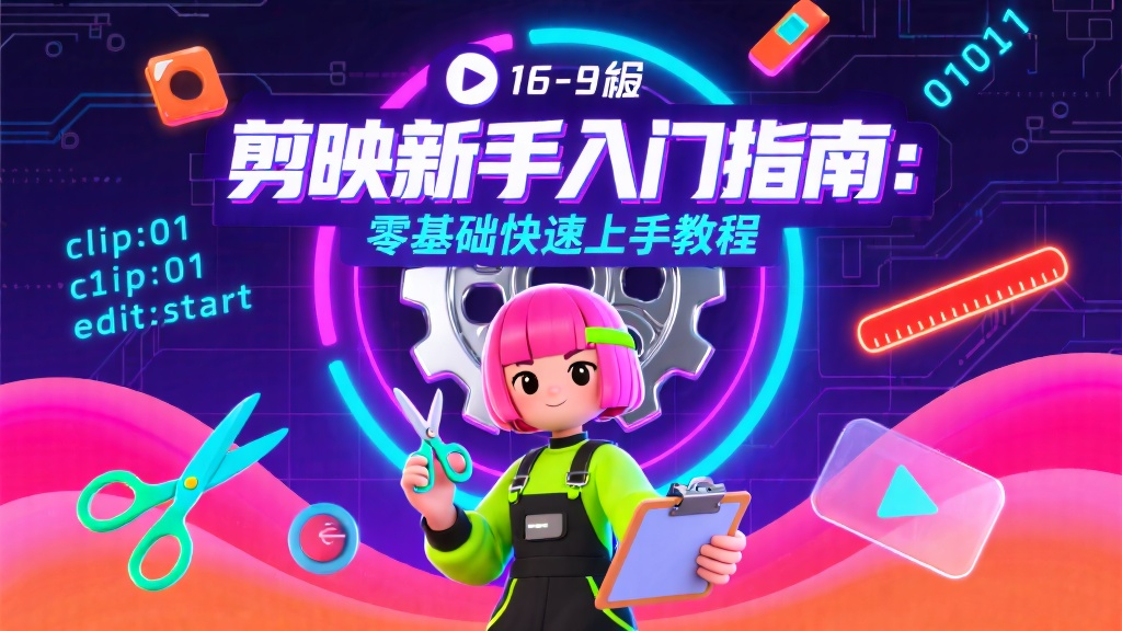 剪映新手入门指南:零基础快速上手教程