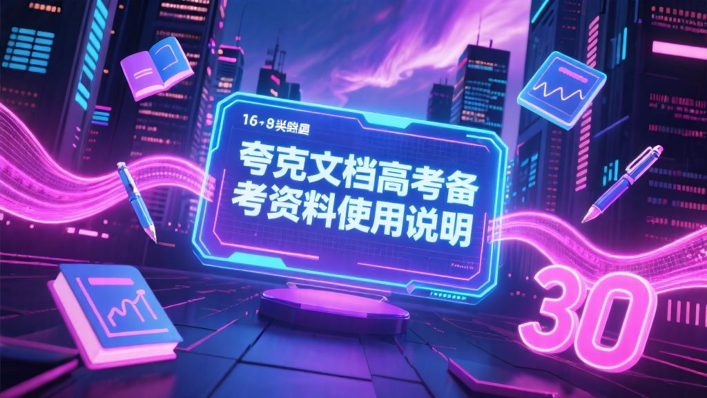 夸克文档高考备考资料使用说明