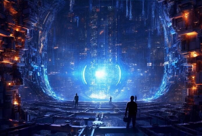 Metaverse, Sci-Fi, Cyberpunk Painting (4) Large Models (Source: AI-generated) AI行业反转:曾经被嘲的“GPT包装者”,现在成了投资者追捧的香饽饽