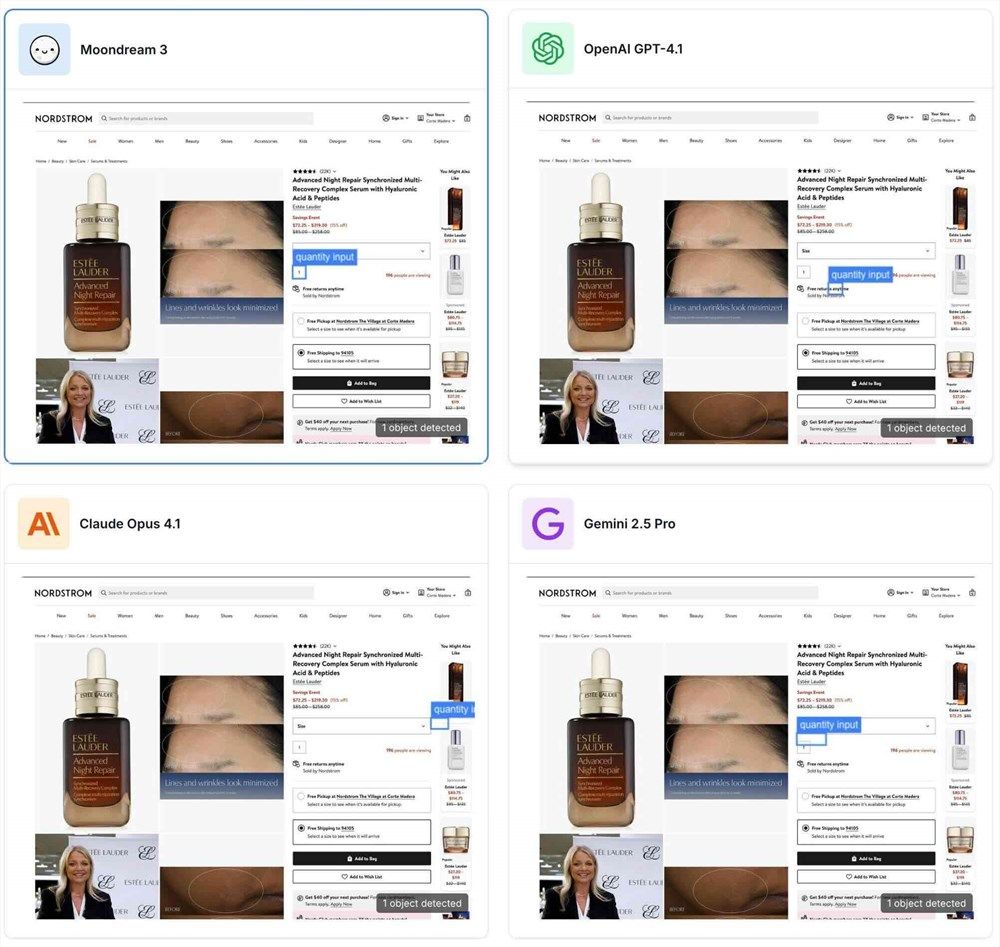 moondream 3.0轻量MoE架构展示 9B参数激活仅2B,Moondream 3.0轻量VL模型实现顶级视觉推理突破