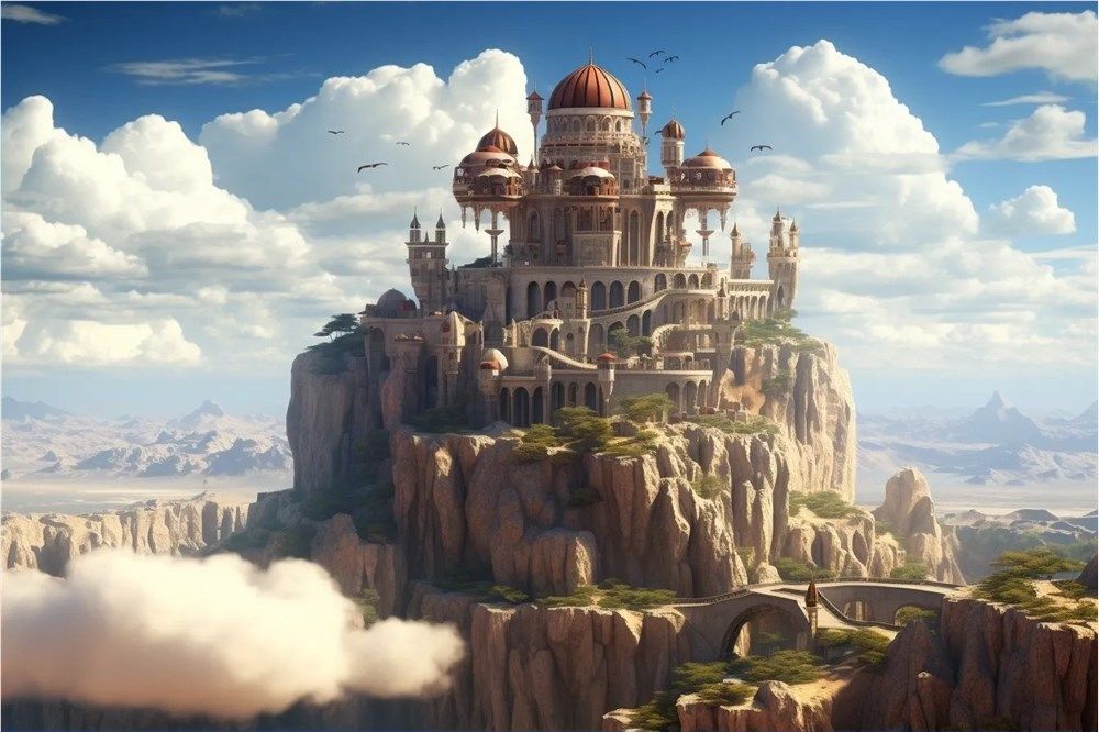 Air Castle Game Scene (Source: AI-generated) 日本游戏行业AI落地现状:超半数企业已应用,版权争议成关键变量